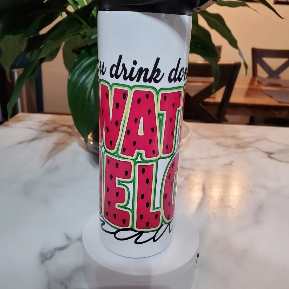 Do The Watermelon Crawl Funny 20oz Tumbler with duo lids 🎉sale